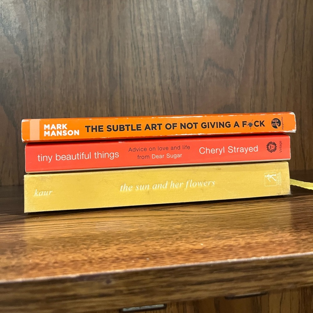 Book Bundle (Rupi Kaur, Subtle art of not giving a f**, tiny beautiful things)